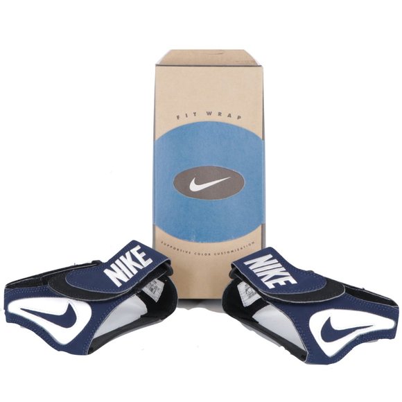 New Vintage 90s Nike Fit Wraps Shoe Straps Navy